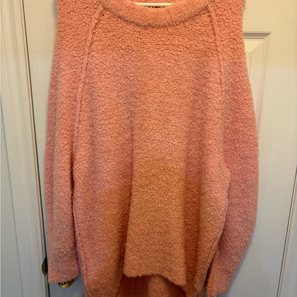 Free People Teddy Sweater Tunic - Pale Rosette
